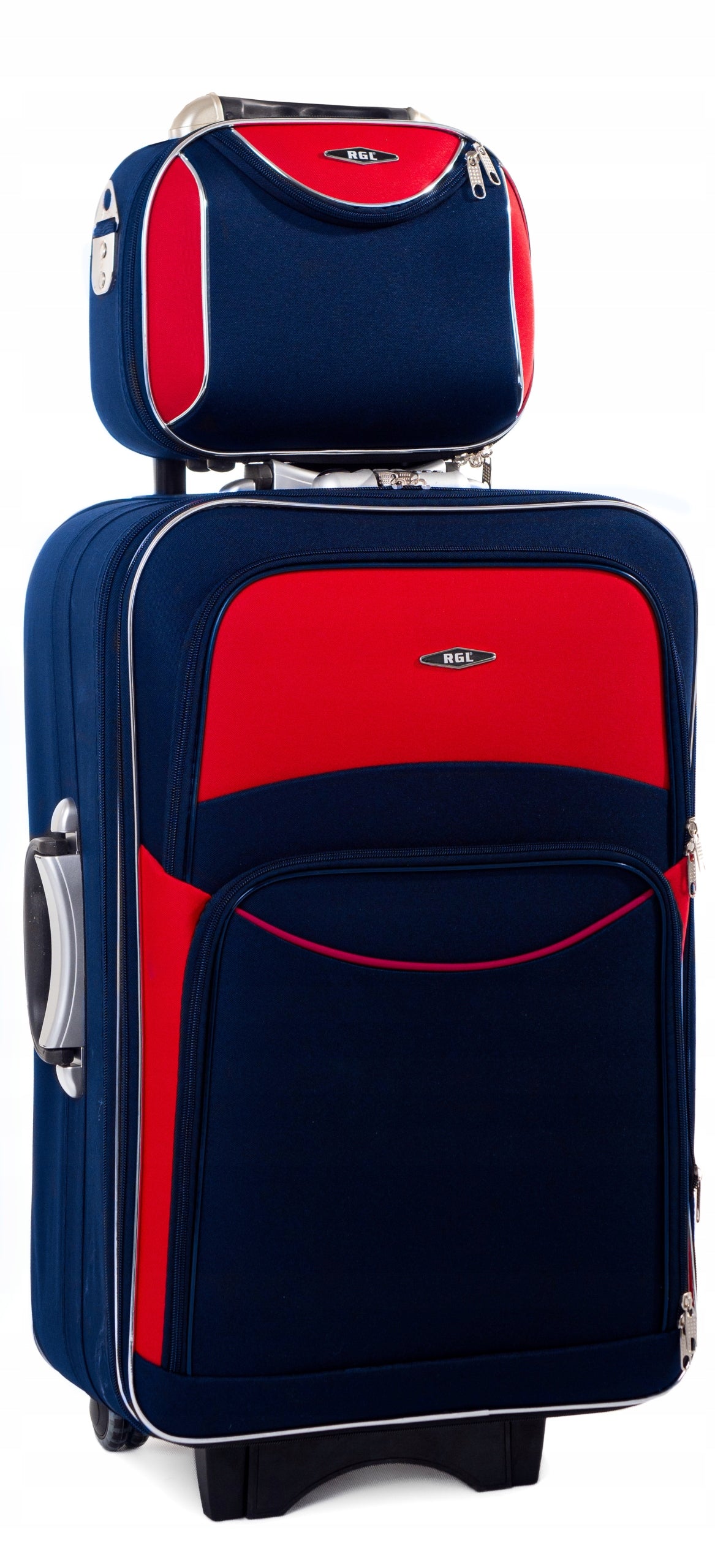 Set of large travel suitcase XXL +case HAND LUGGAGE FREEBIE Model 773 Duża +kuferek