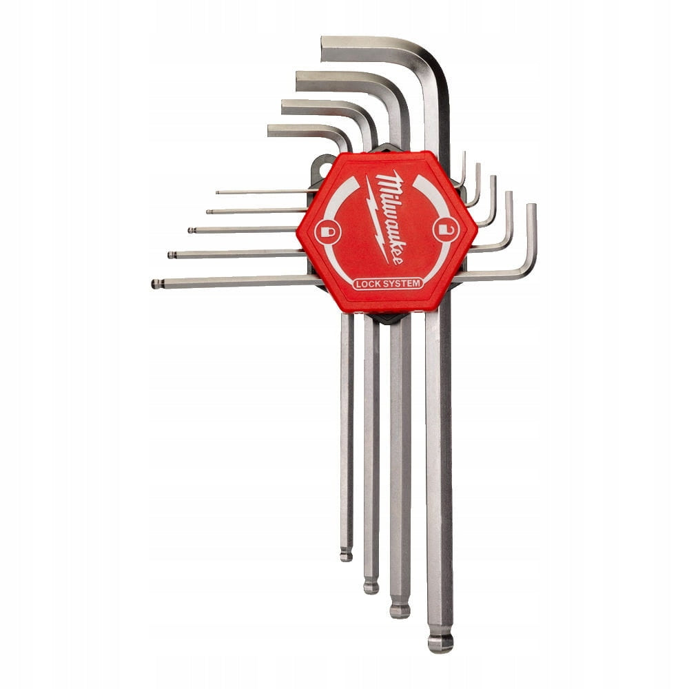 Set of long Allen wrenches with ball 1,5-10mm Milwaukee 4932478621 Manufacturer code 4932478621