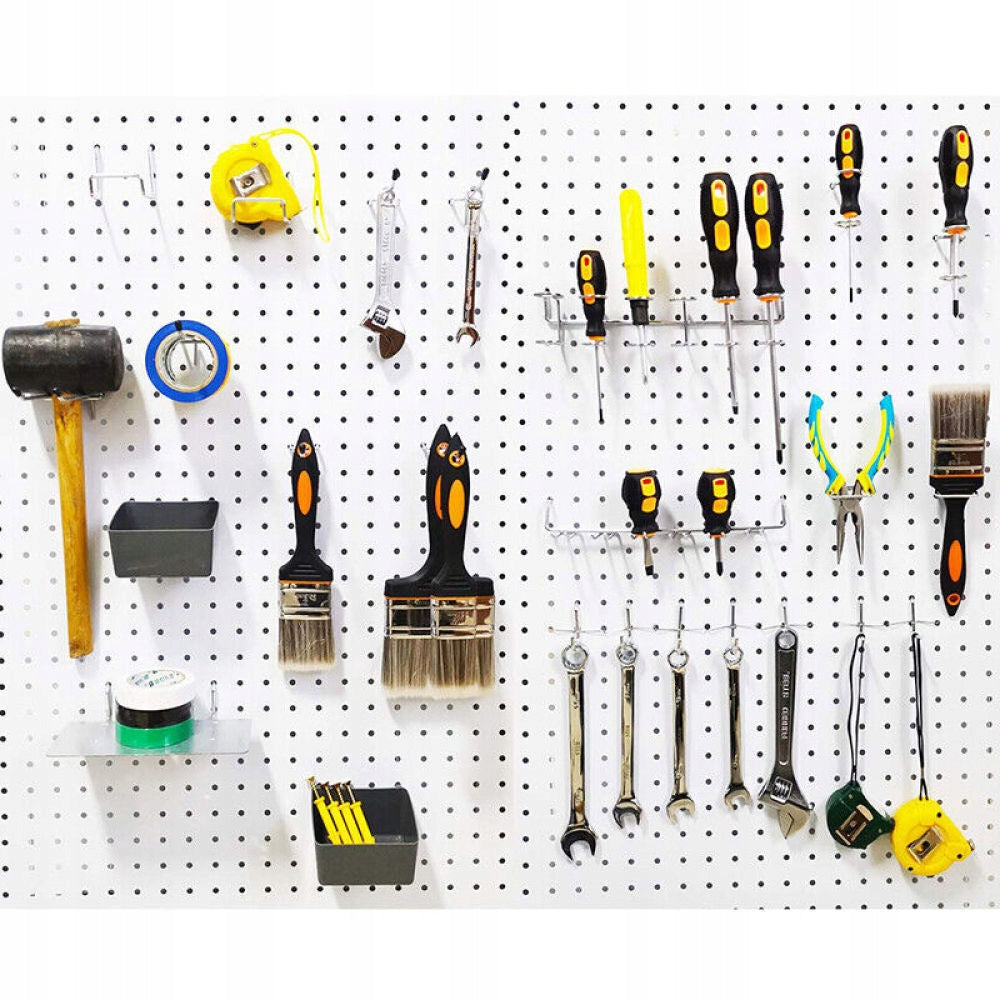 Set of metal hooks for pegboard board 122pcs Product height 4.5 cm