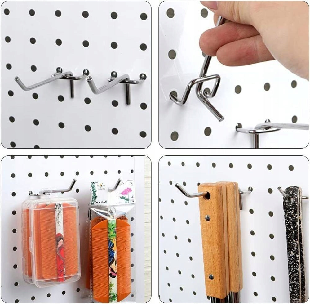 Set of metal hooks for pegboard board 122pcs Product width 5 cm