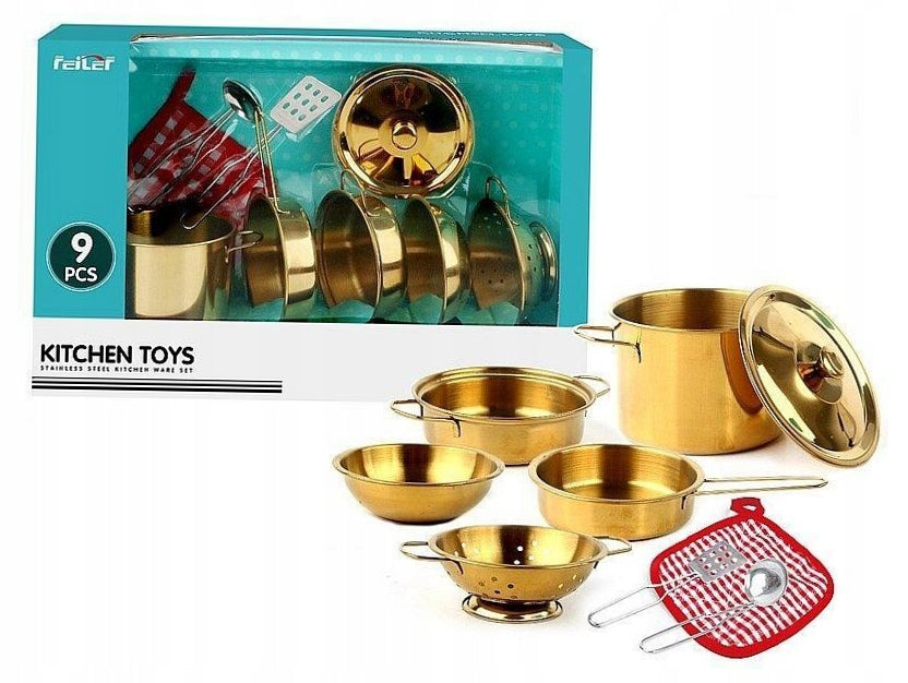 Set of metal pots 36,5x11x23,5cm
