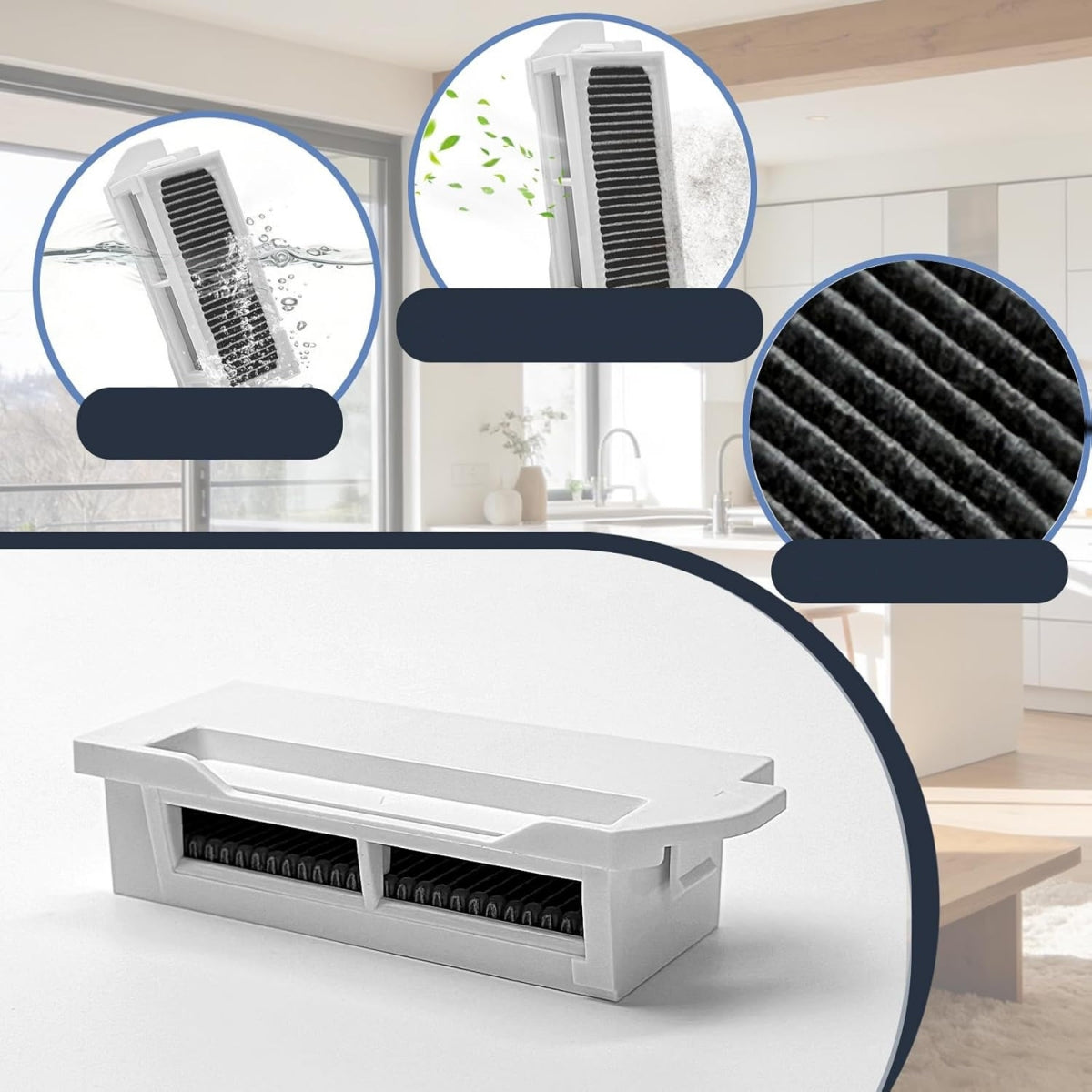 Set of mops filters bags main side brush for DEEBOT ECOVACS MINI Manufacturer Idea Nord
