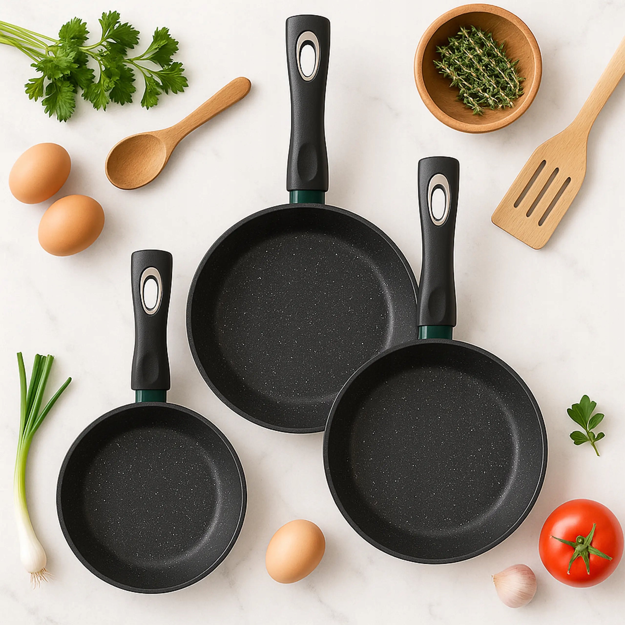 Set of pans 3 el. Edenberg 20/24/28 cm - Induction Gas, Non-stick, Number of items in the set 3