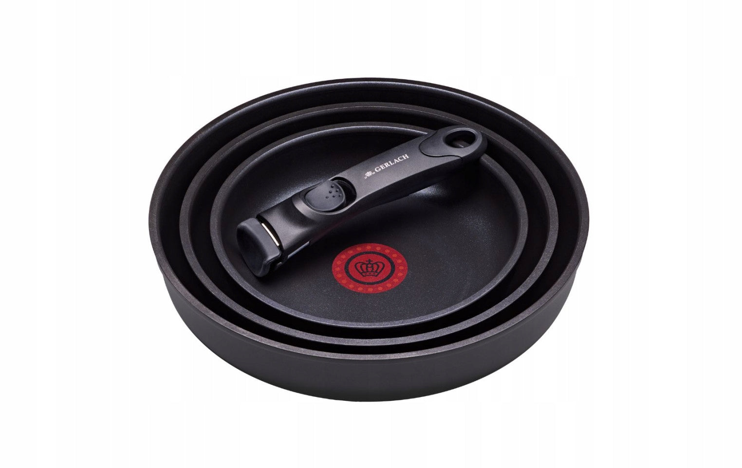 Set of pans Gerlach black non-stick 20/24/28 cm 4 elements