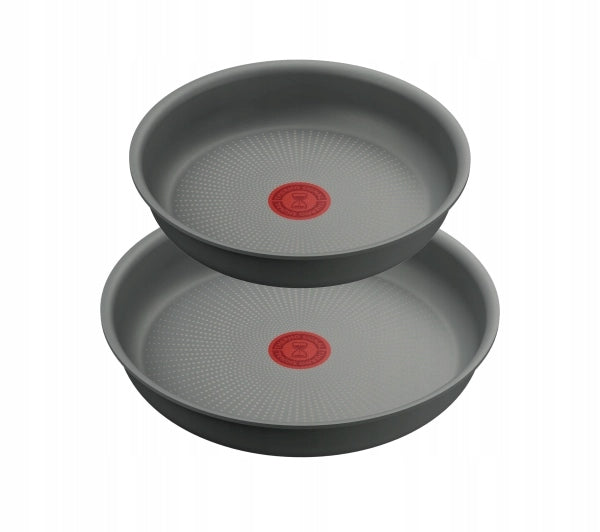 Set of pans Tefal HALO titanium 22 / 26 cm 3 elements with detachable handle Packaging status original