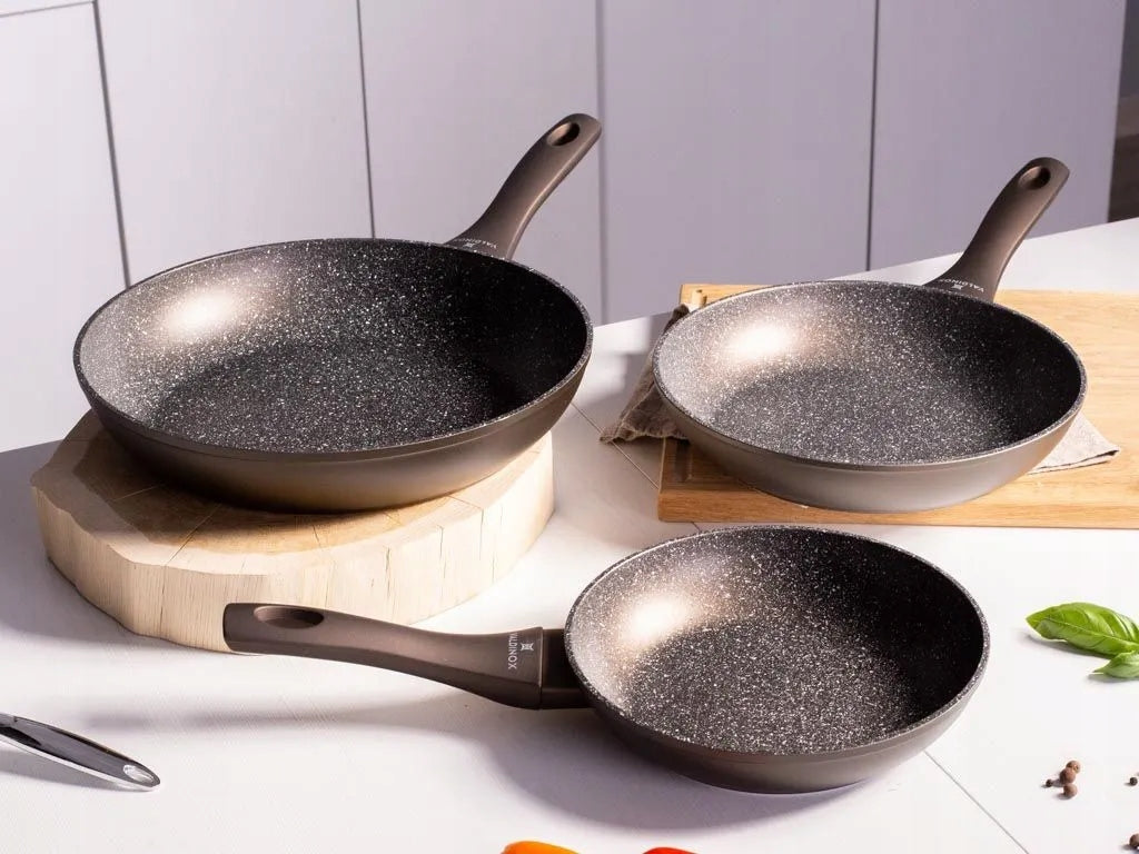 Set of pans Valdinox Aurum for induction gas NON-STICK 20/24/28cm Brand Valdinox
