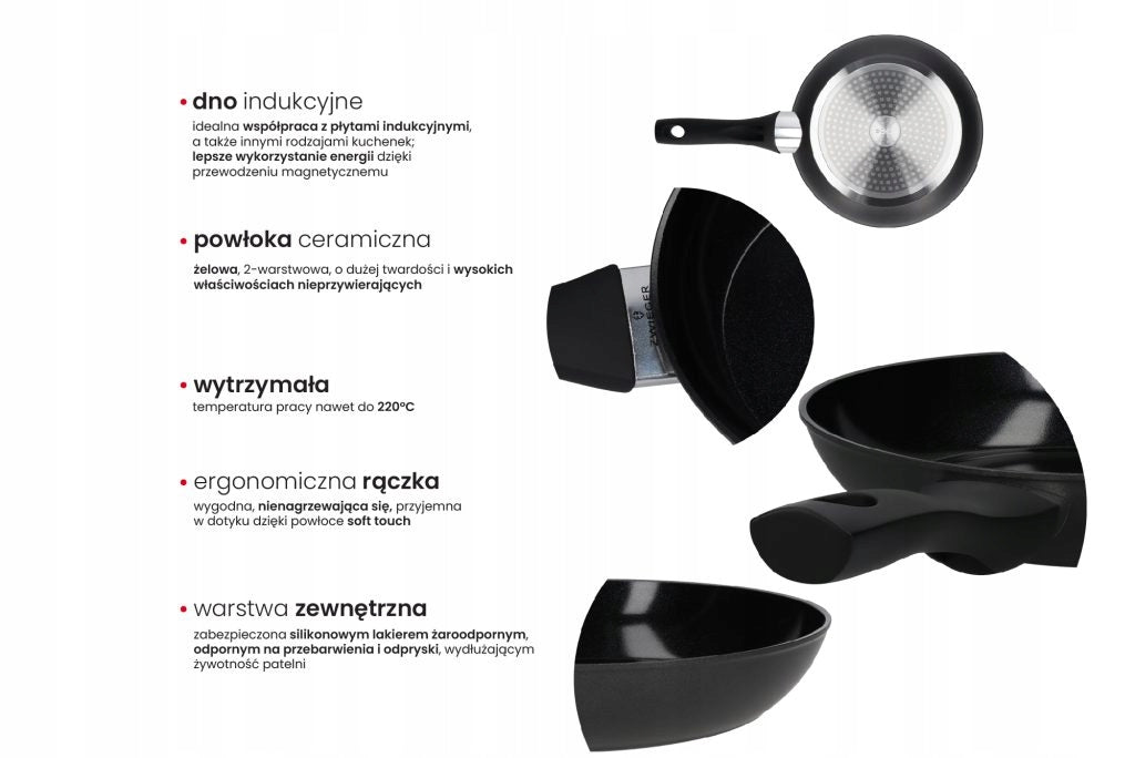 Set of pans Zwieger Rocca, 24cm + 28cm 2pcs | Induction Packaging status original