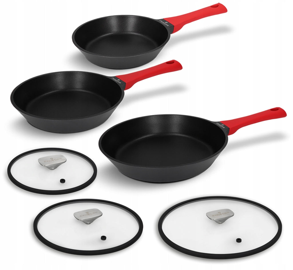 Set of pans and lids 6 el. Obsidian Zwieger