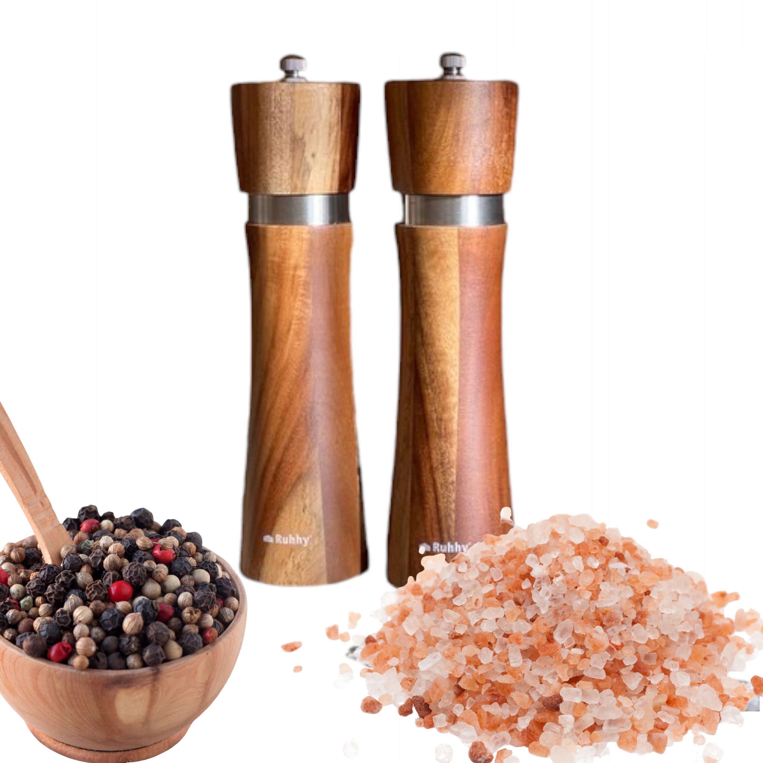 Set of pepper and salt grinders - Hand grinder for spices 2 pcs Packaging status original