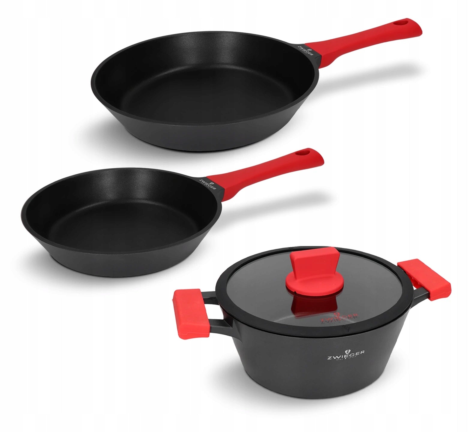 Set of pot and pans 4 el. Obsidian Zwieger