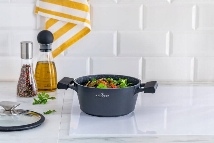 Set of pots 8 el. Black Stone Zwieger Additional information suitable for induction cooker oven safe
