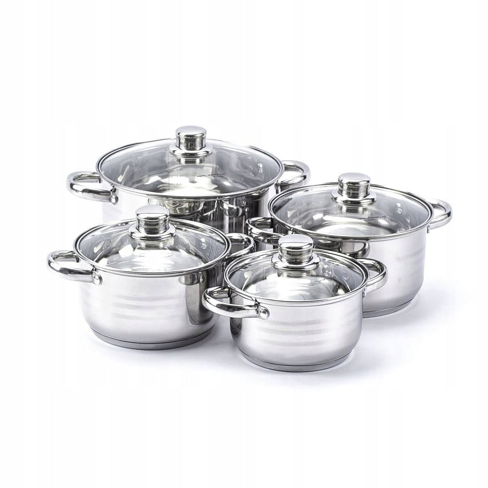 Set of pots Florina Anter stainless steel 8 el. Packaging status original