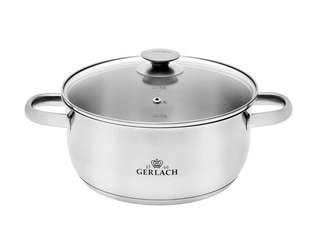 Set of pots GERLACH First 6el. induction silver Line First