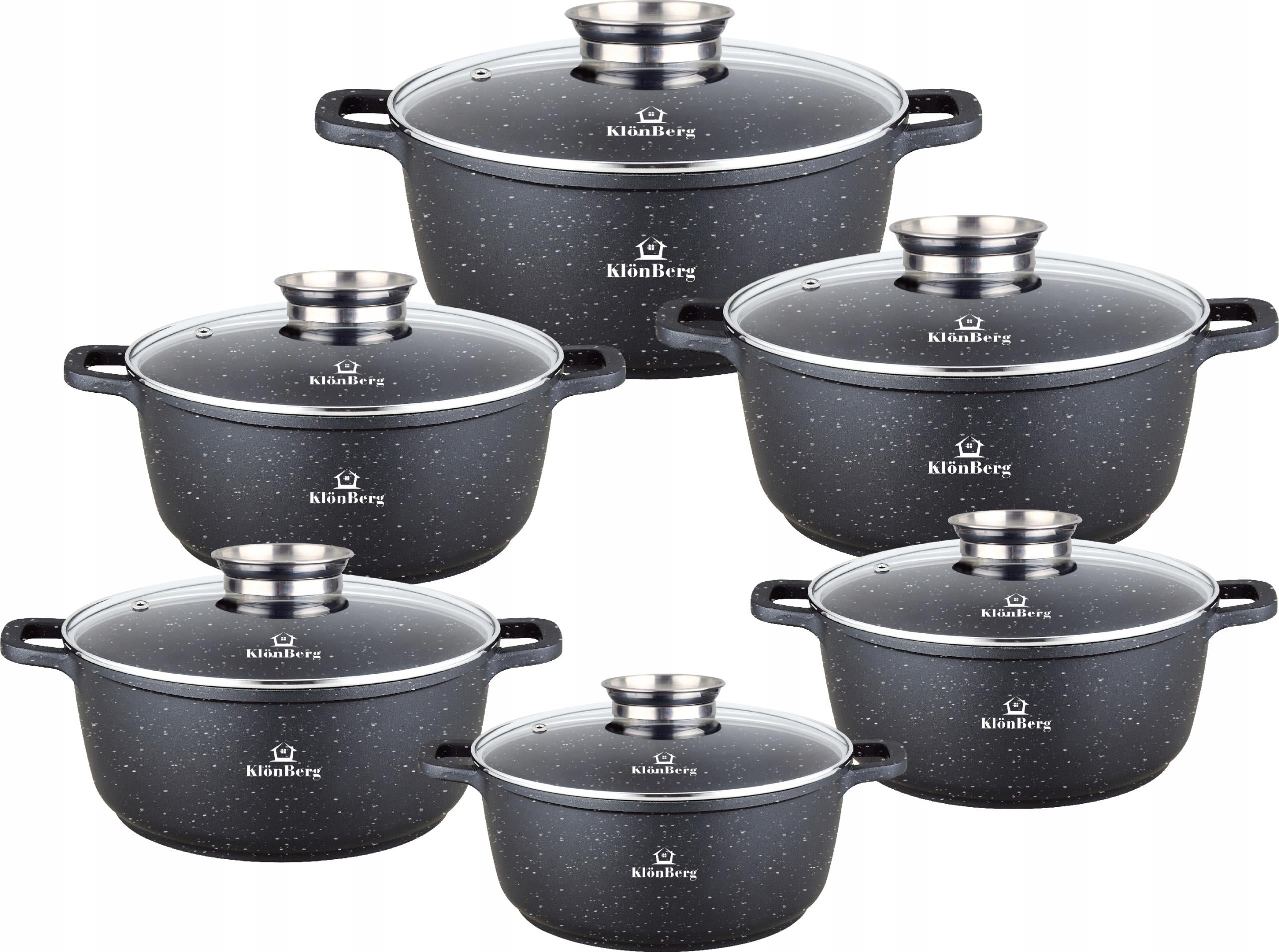 Set of pots KlonBerg aluminium 10 el. KB4031 Number of items in the set 10