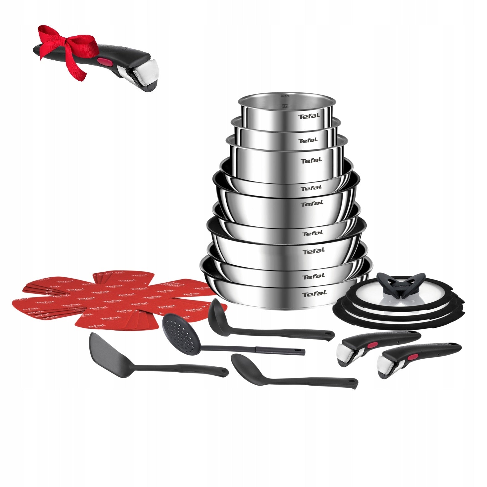 Set of pots TEFAL Ingenio Emotion 22 el. + Universal handle Ingenio