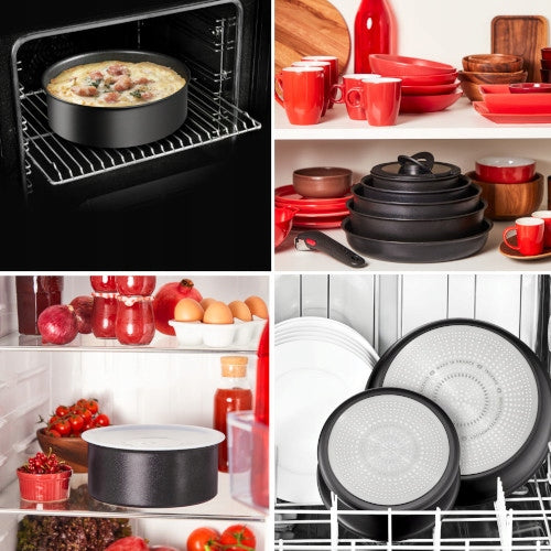 Set of pots TEFAL Ingenio Unlimited 13el Color black