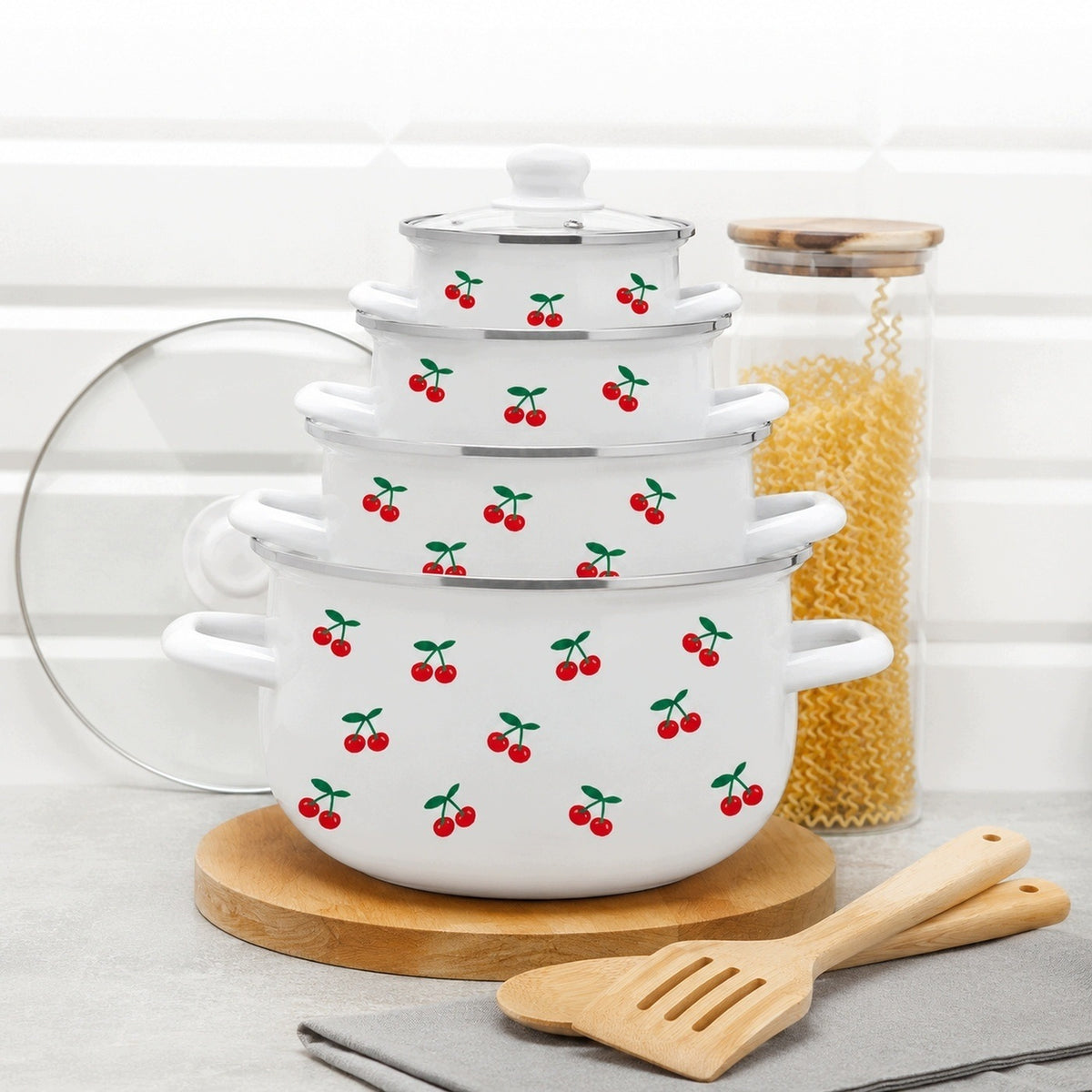 Set of pots Tadar Cherries stainless steel 8 el Manufacturer code 5903313470155