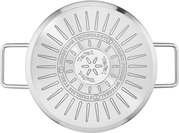 Set of pots Tefal Nordica lids induction 8el stainless steel Manufacturer code H852S856