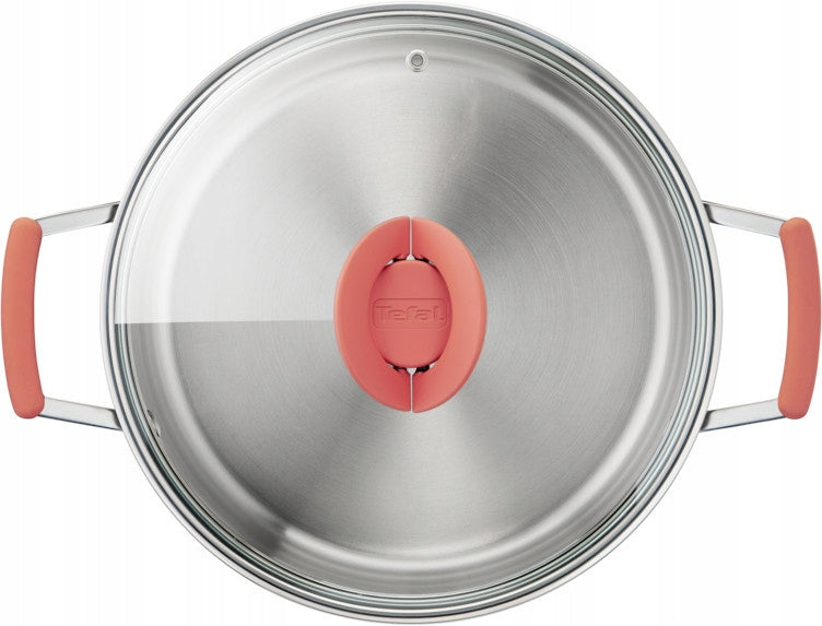 Set of pots Tefal Opti'Space stainless steel 6 el. Manufacturer code G720S674