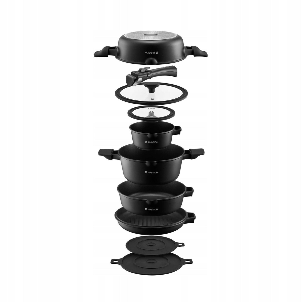 Set of pots and pans Briks 10-piece AMBITION 813265