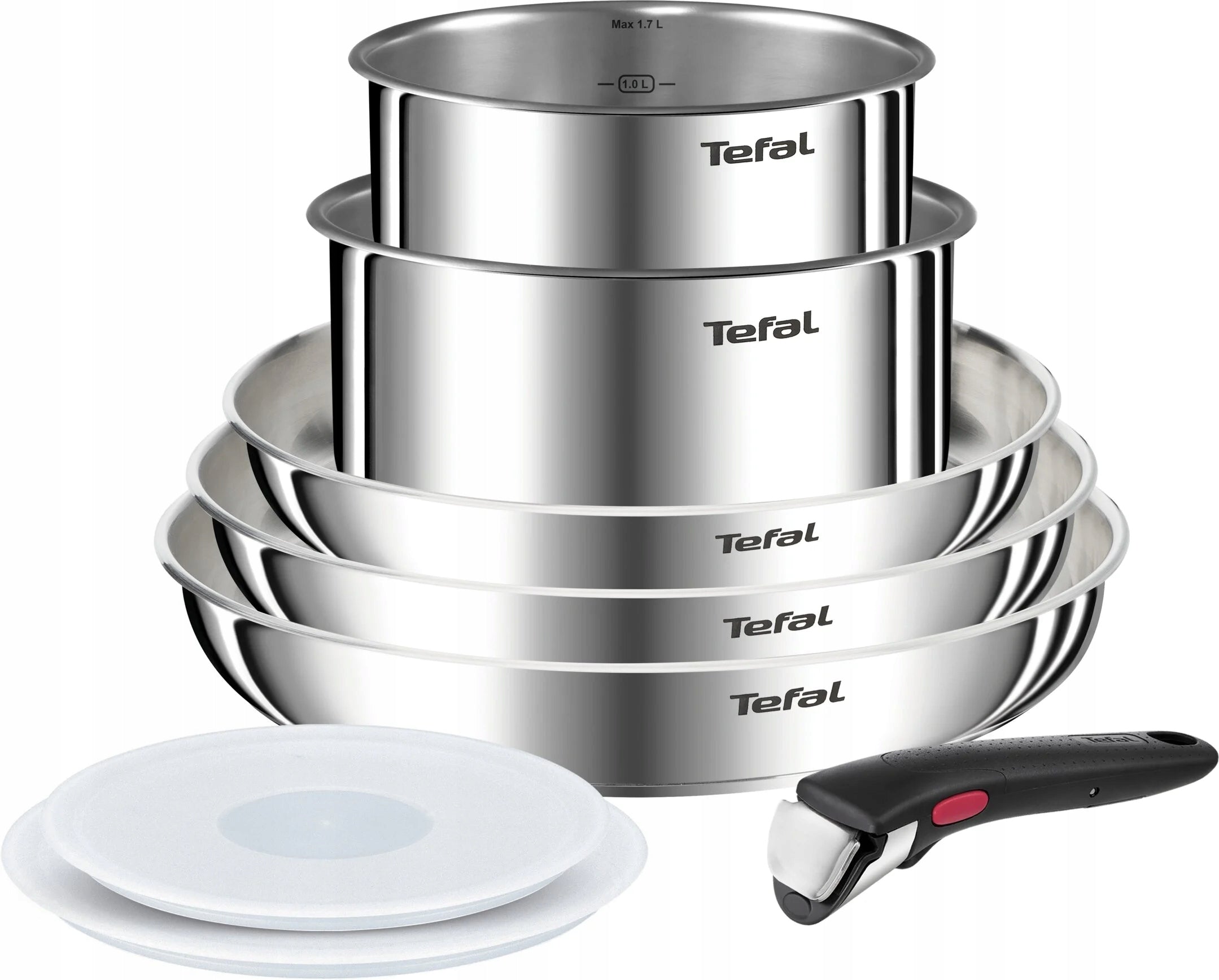 Set of pots and pans TEFAL Emotion 8 el STEEL COATING - Induction