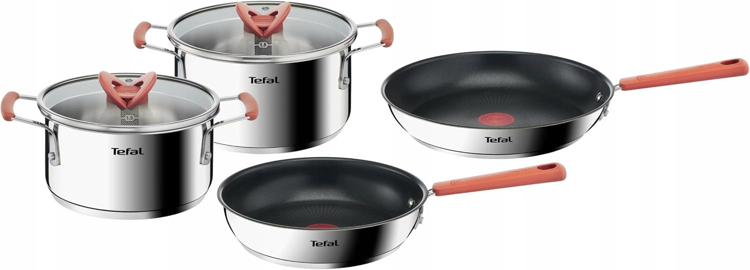 Set of pots and pans TEFAL OptiSpace thick bottom Thermo-Fusion 6 el