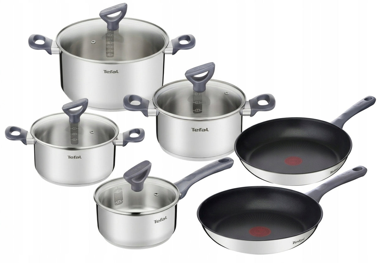 Set of pots and pans lid TEFAL Daily Cook steel induction 10 el.