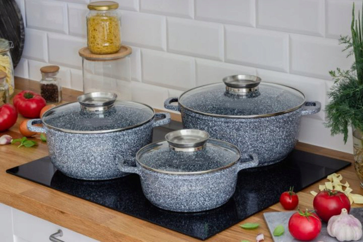 Set of pots granite pan granite pot 6 el. EAN (GTIN) 5908287275331