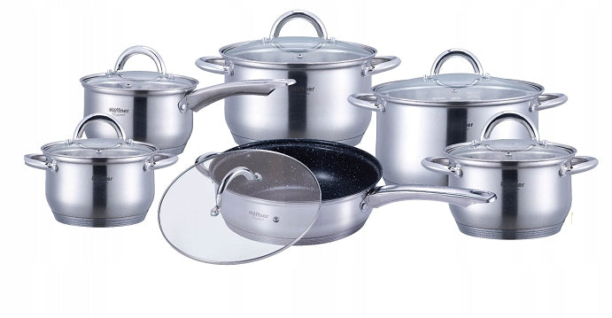 Set of pots hoffner stainless steel 12 el. 4450 Number of items in the set 12