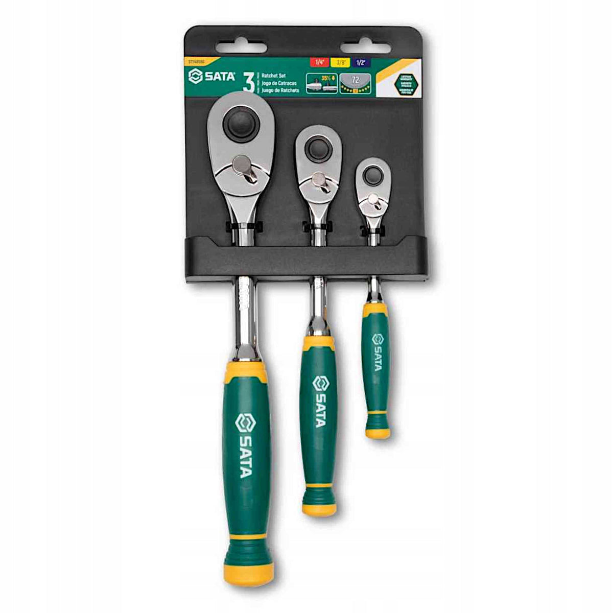 Set of rattles SATA 1/4, 3/8, 1/2 72 teeth