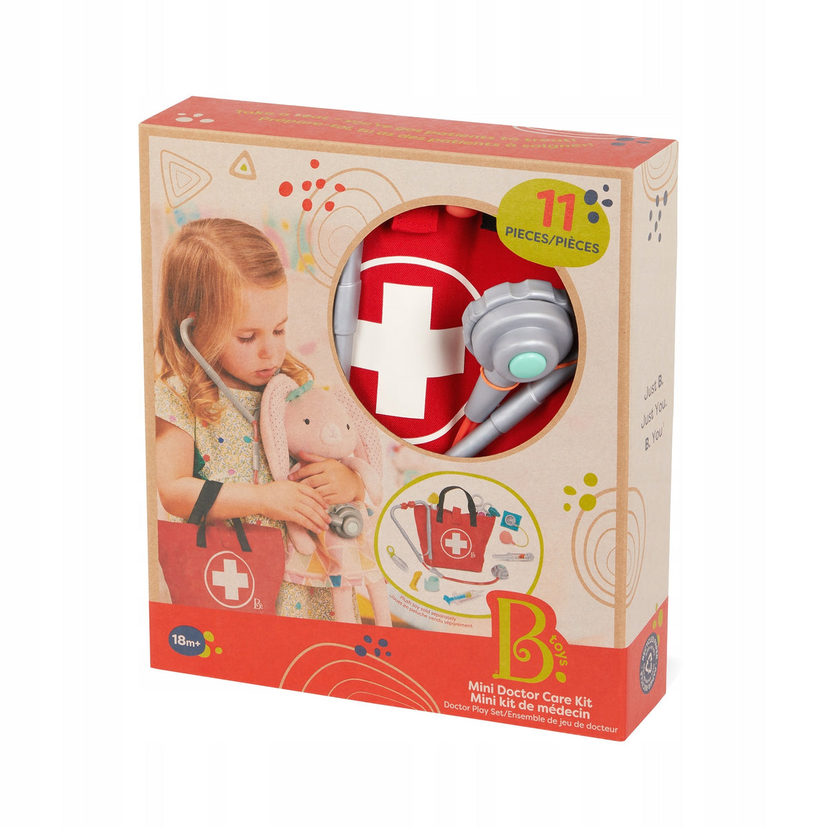 Set of small doctor in bag B. Toys 11 el.