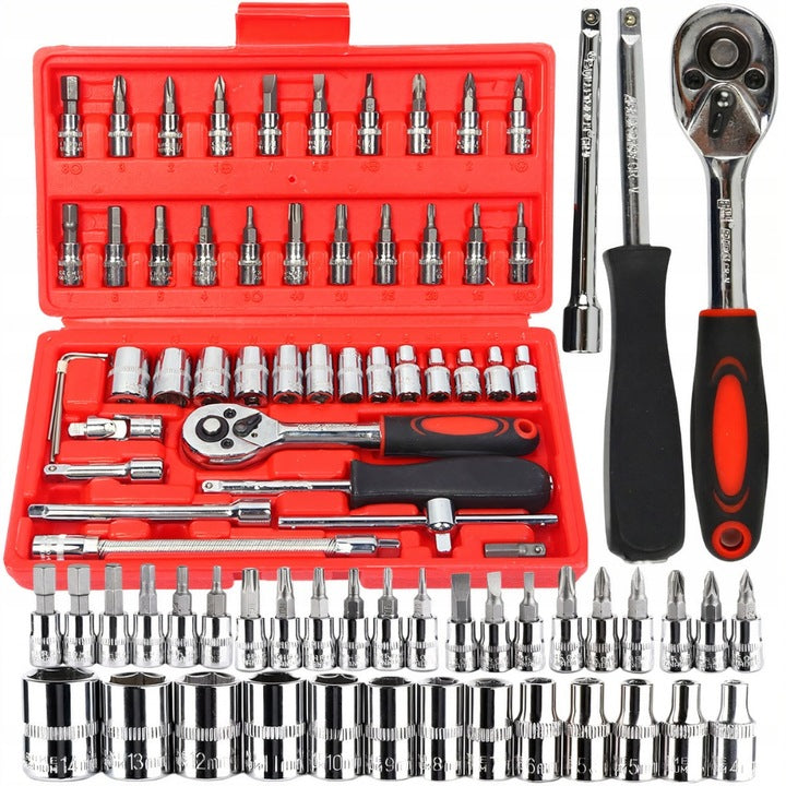 Set of socket wrenches Gockowiak 46 elements chrome vanadium steel Manufacturer code 327067MG