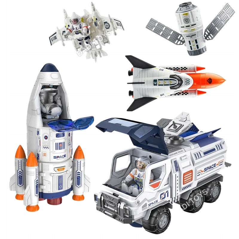 Set of space base with space vehicles Packaging status original