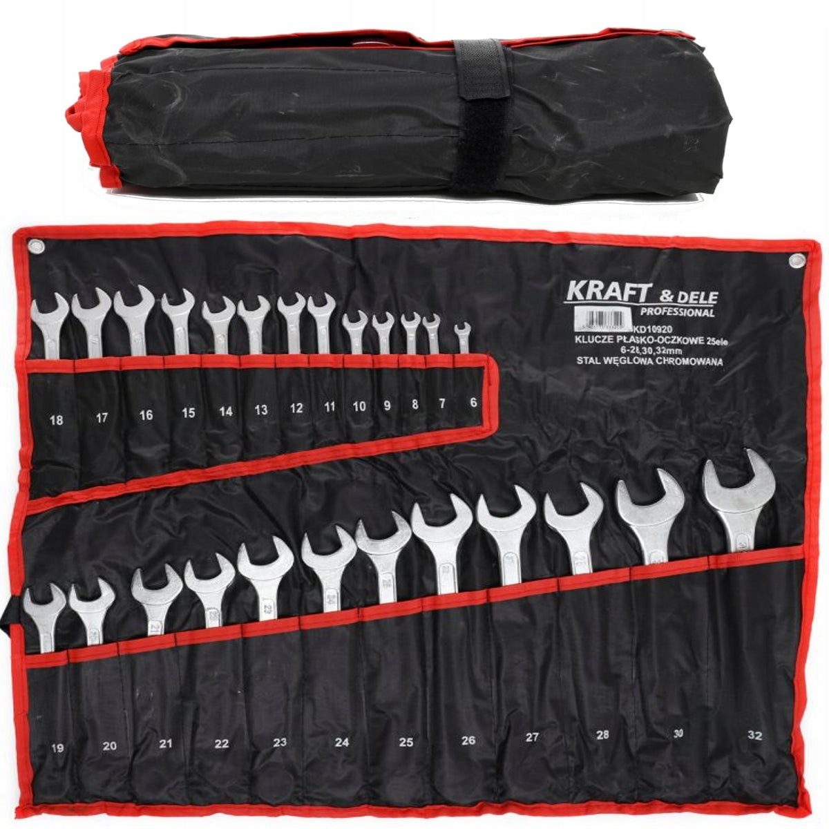 Set of spanner wrenches KRAFT&DELE, 25 elements (KD10920)