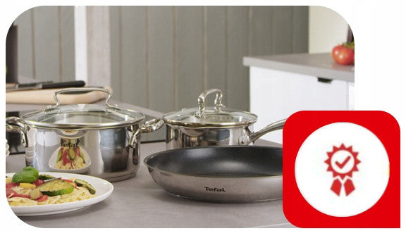 Set of stainless steel pots TEFAL Duetto+ 7el G719S734 for induction Material stainless steel