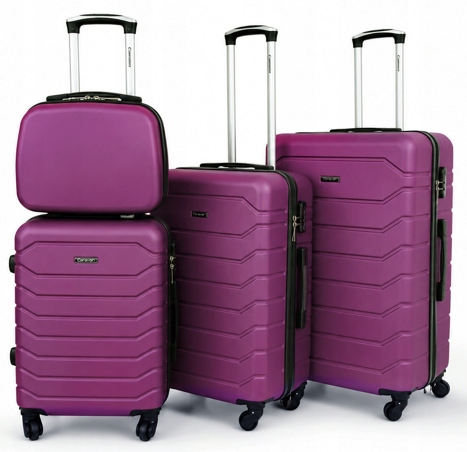 Set of suitcases 4in1 travel suitcase with wheels GRAVITT 1131