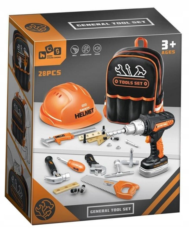 Set of tools with backpack