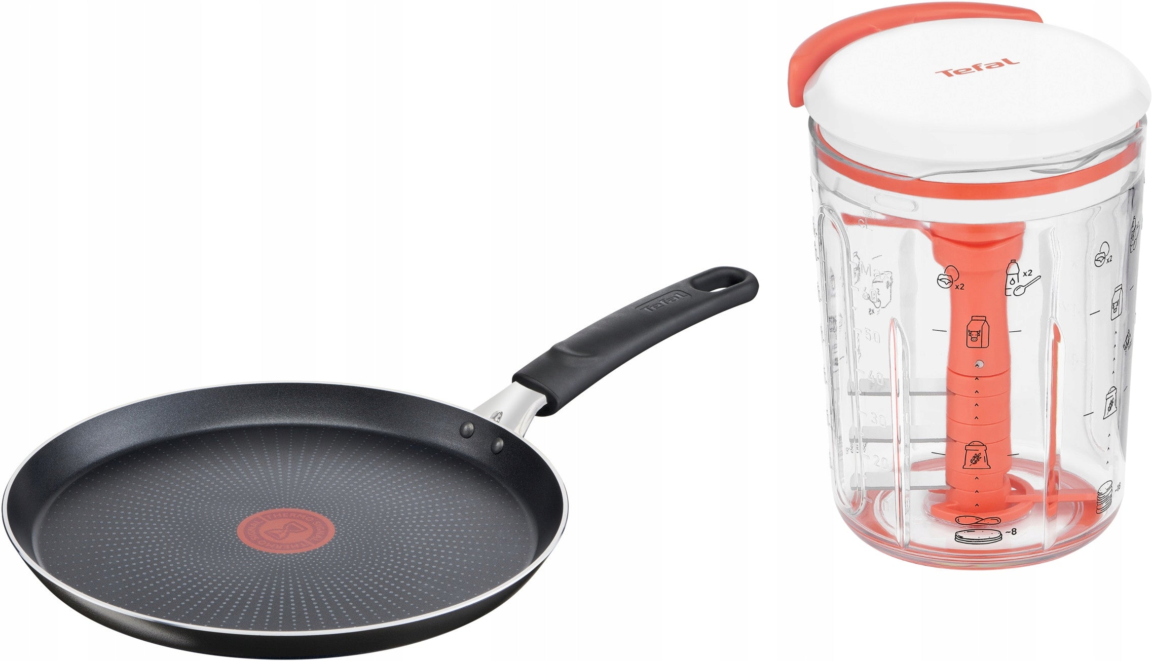 Set pancake pan 25 TEFAL XL Intense hand mixer for cake