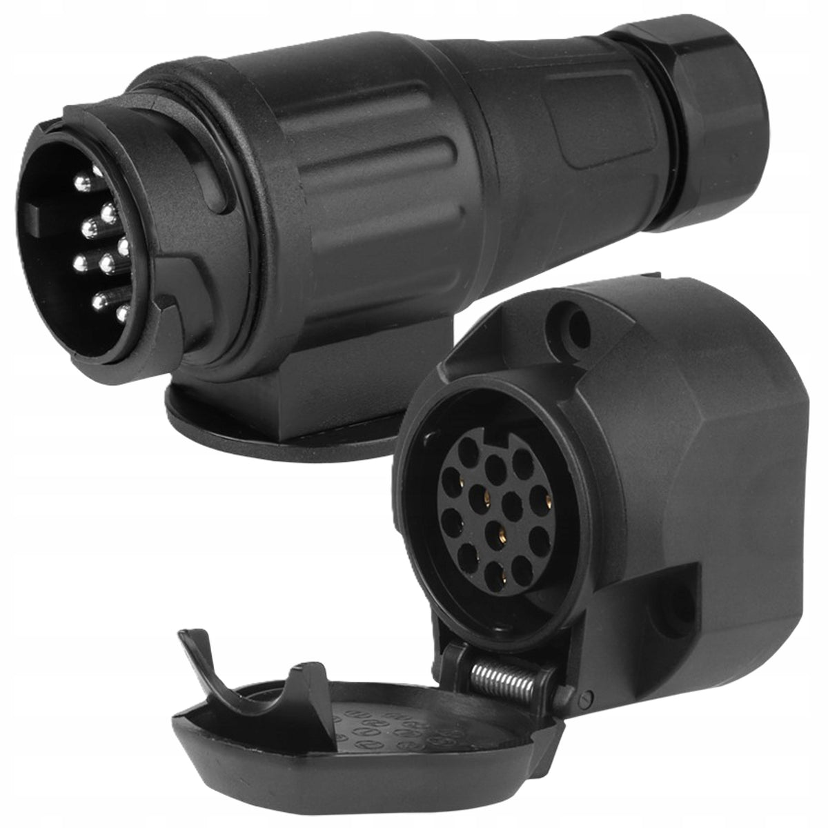 Set socket + trailer plug 13 pin plastic