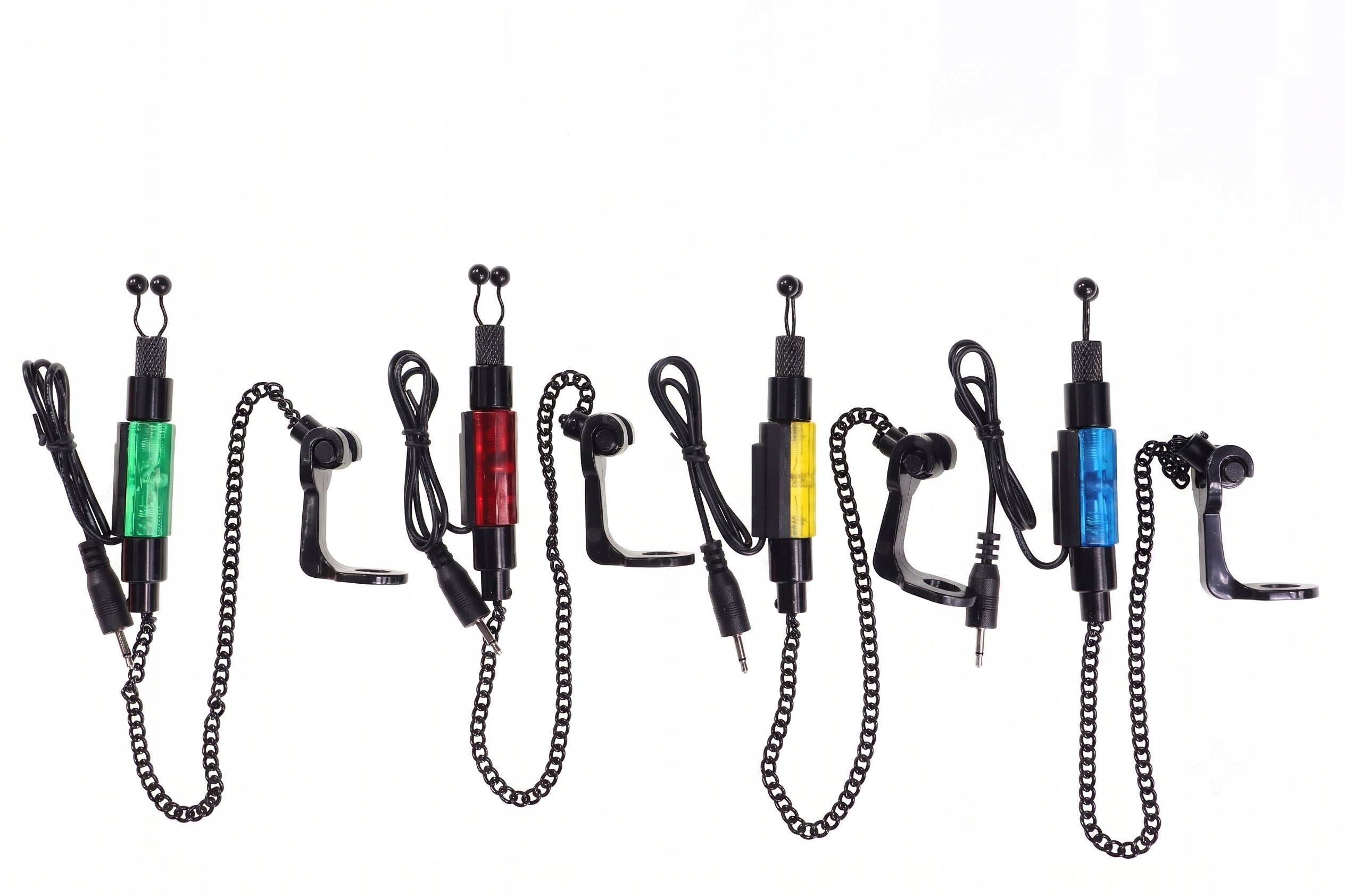 Set swinger hanger bite alarm on chain 4 colors LED case Packaging status original