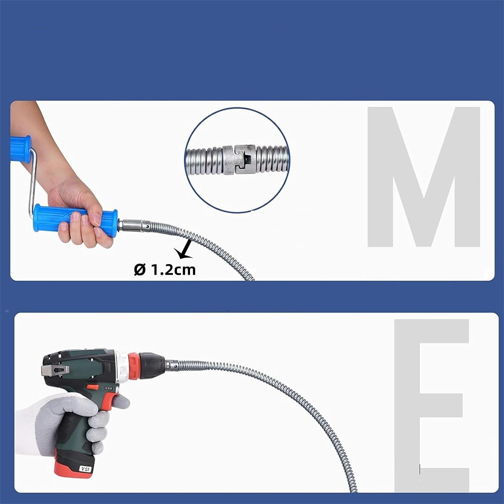 Sewage Spiral Spring Joint For Clearing Sewer Pipe FI12 X 5M Pipe Auger Set Manufacturer code HO-0386A1-YT