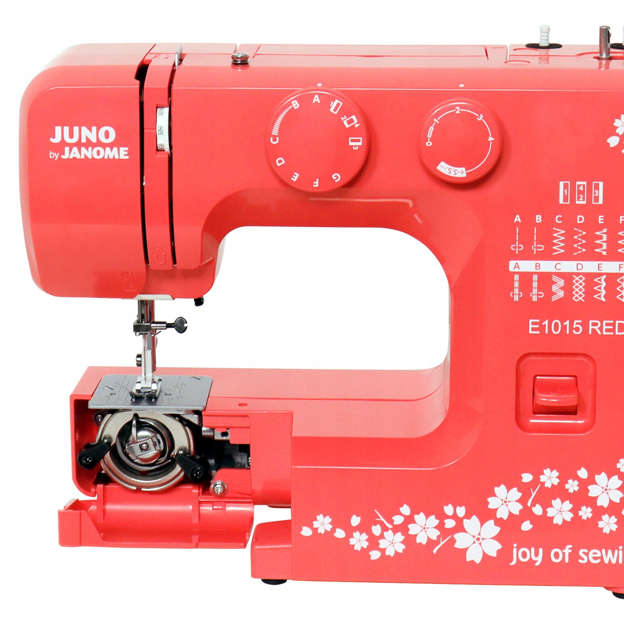 Sewing machine JANOME Juno E1015 Red Hook swing