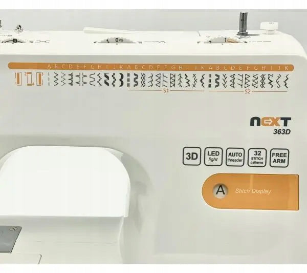 Sewing machine Minerva Next 363D II 32 Stitches 850 rpm Sewing Back Model 363D