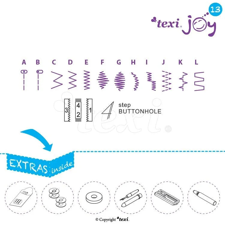 Sewing machine Texi JOY 13 EAN (GTIN) 5904341682169