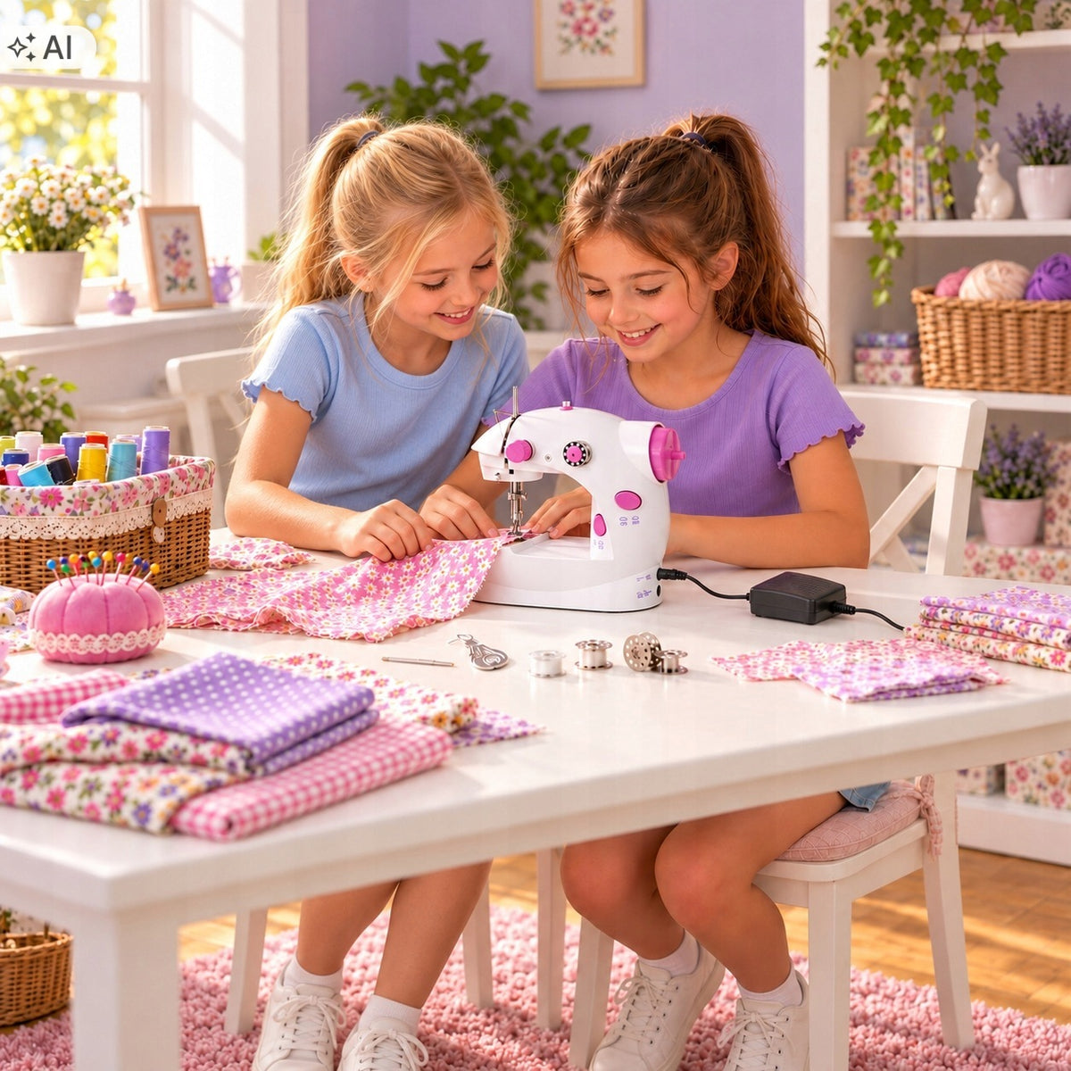 Sewing machine for children bobbin thread pedal speed control fun Brand no brand