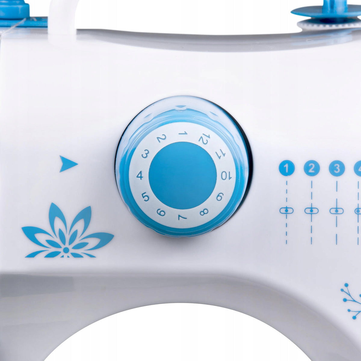 Sewing machine for children home easy to use Łucznik Mini + COVER Dominant color white