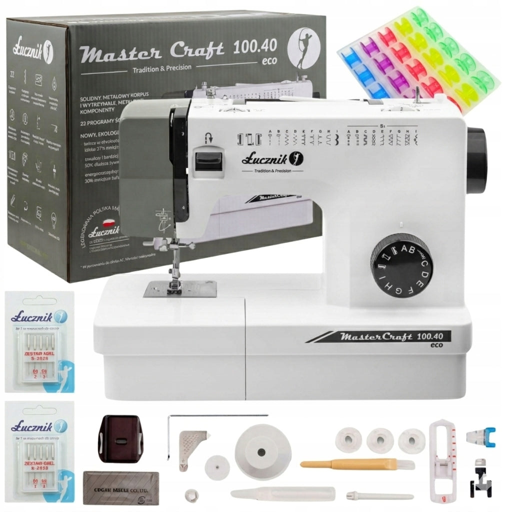 Sewing machine Łucznik Master Craft 100.40 with needle and bobbin set