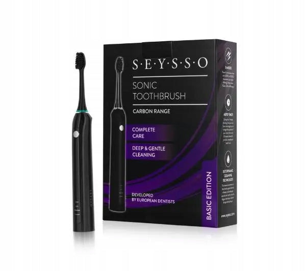 Seysso Carbon Basic Rechargeable Sonic Toothbrush Black Brand SEYSSO