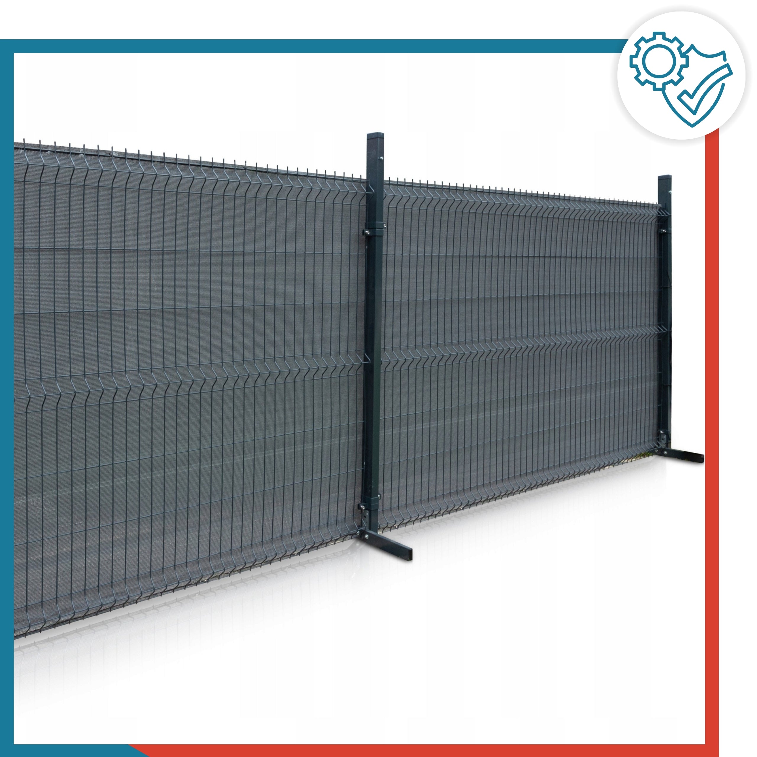 Shading Mesh for Fence 1,5x25m MASKING 95% UV Fence Cover Graphite Manufacturer code Maragall