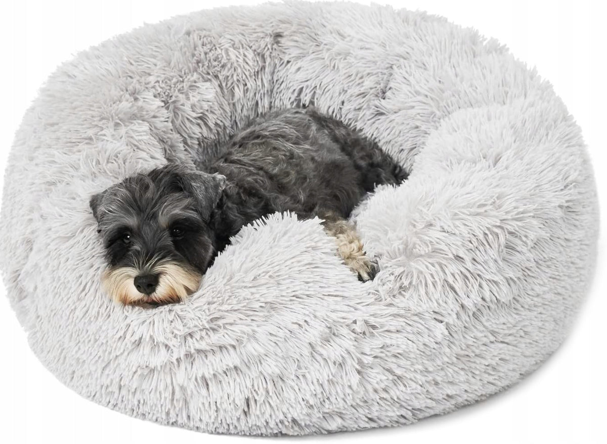 Shaggy 60 cm Dog and Cat Bed – Plush, Non-Slip, Comfortable Length 60 cm